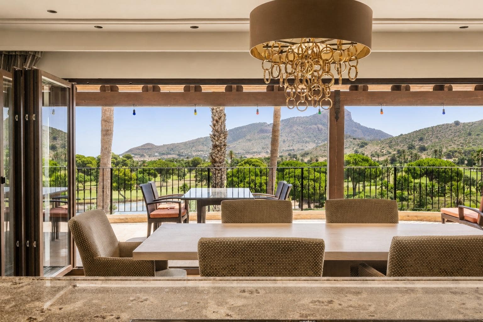 Living room in villa for sale in La Manga Club Resort