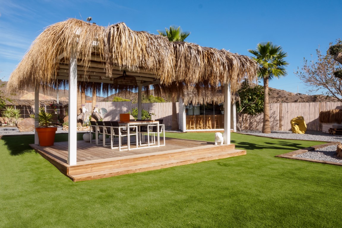 Pool area in villa for sale in Pulpi