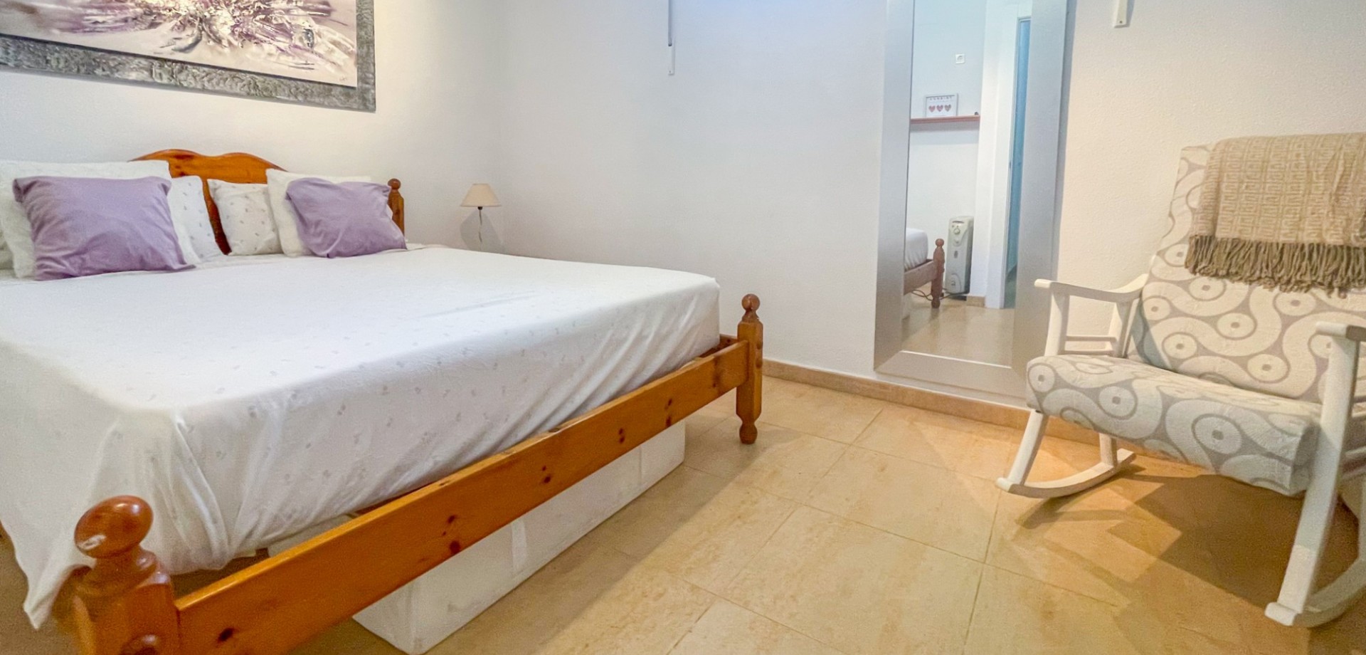 Master bedroom in terraced for sale in Orihuela Costa
