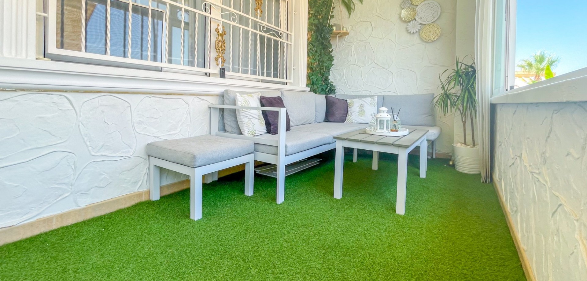 Pool area in terraced for sale in Orihuela Costa