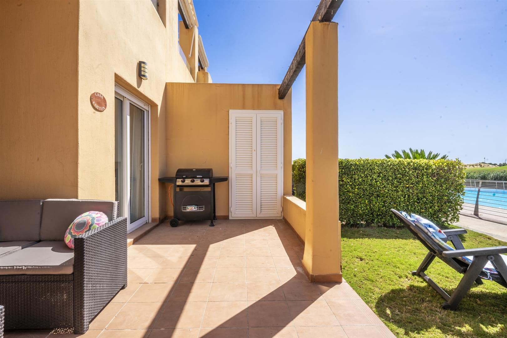 Pool area in apartment for sale in Las Terrazas de la Torre Golf Resort