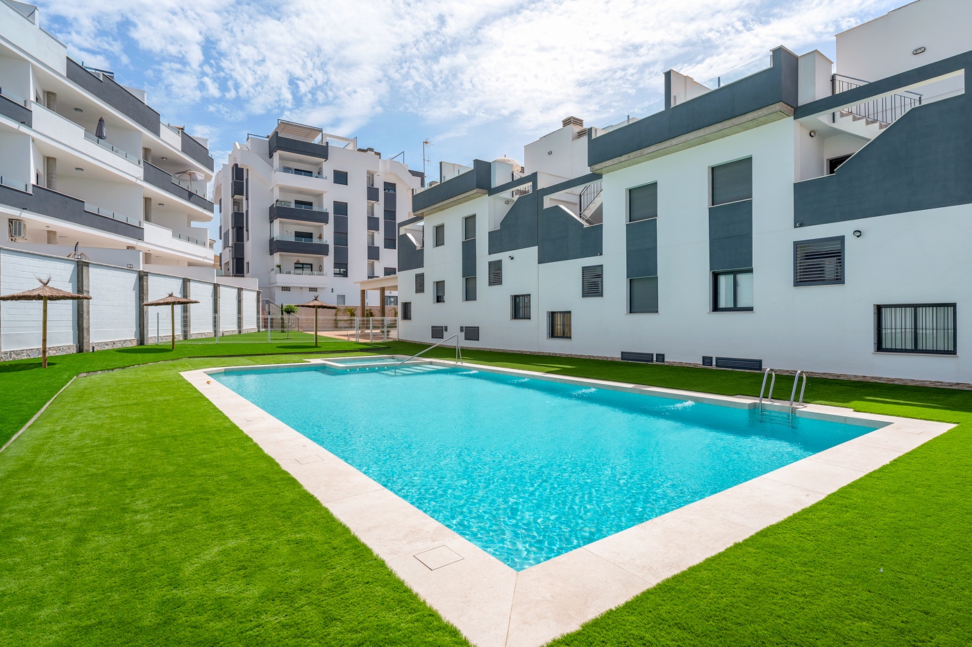 Pool area in apartment for sale in Orihuela