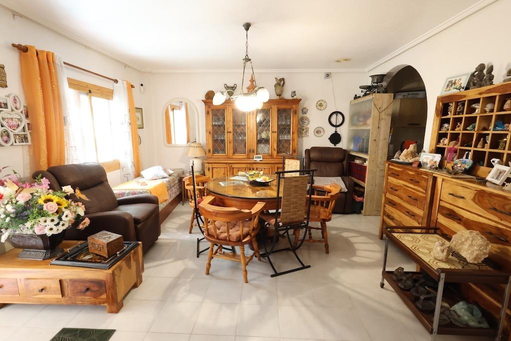 Pool area in bungalow for sale in Torrevieja