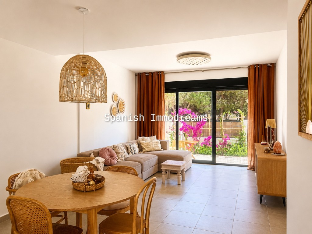 Exklusives Ibiza-Style Apartment in Santiago de la Ribera mit Meerblick