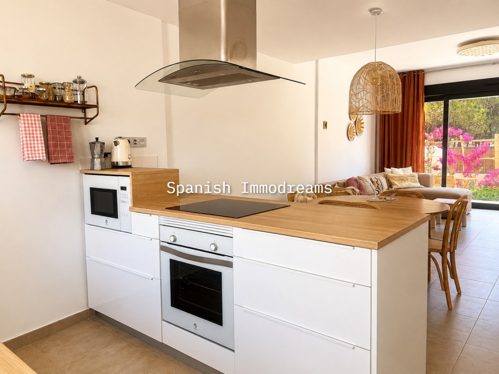 Exklusives Ibiza-Style Apartment in Santiago de la Ribera mit Meerblick