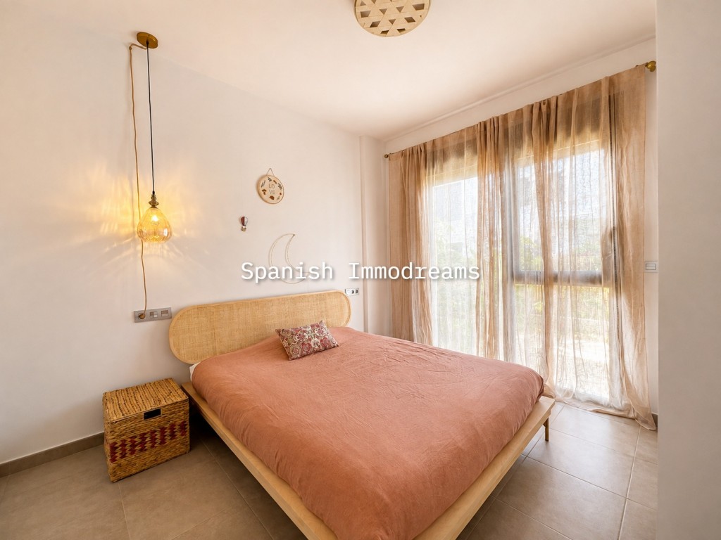 Exklusives Ibiza-Style Apartment in Santiago de la Ribera mit Meerblick