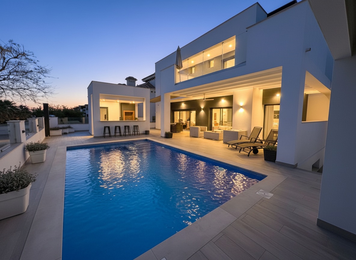 Luxuriöse Frontline-Villa auf dem Mar Menor Golf Resort