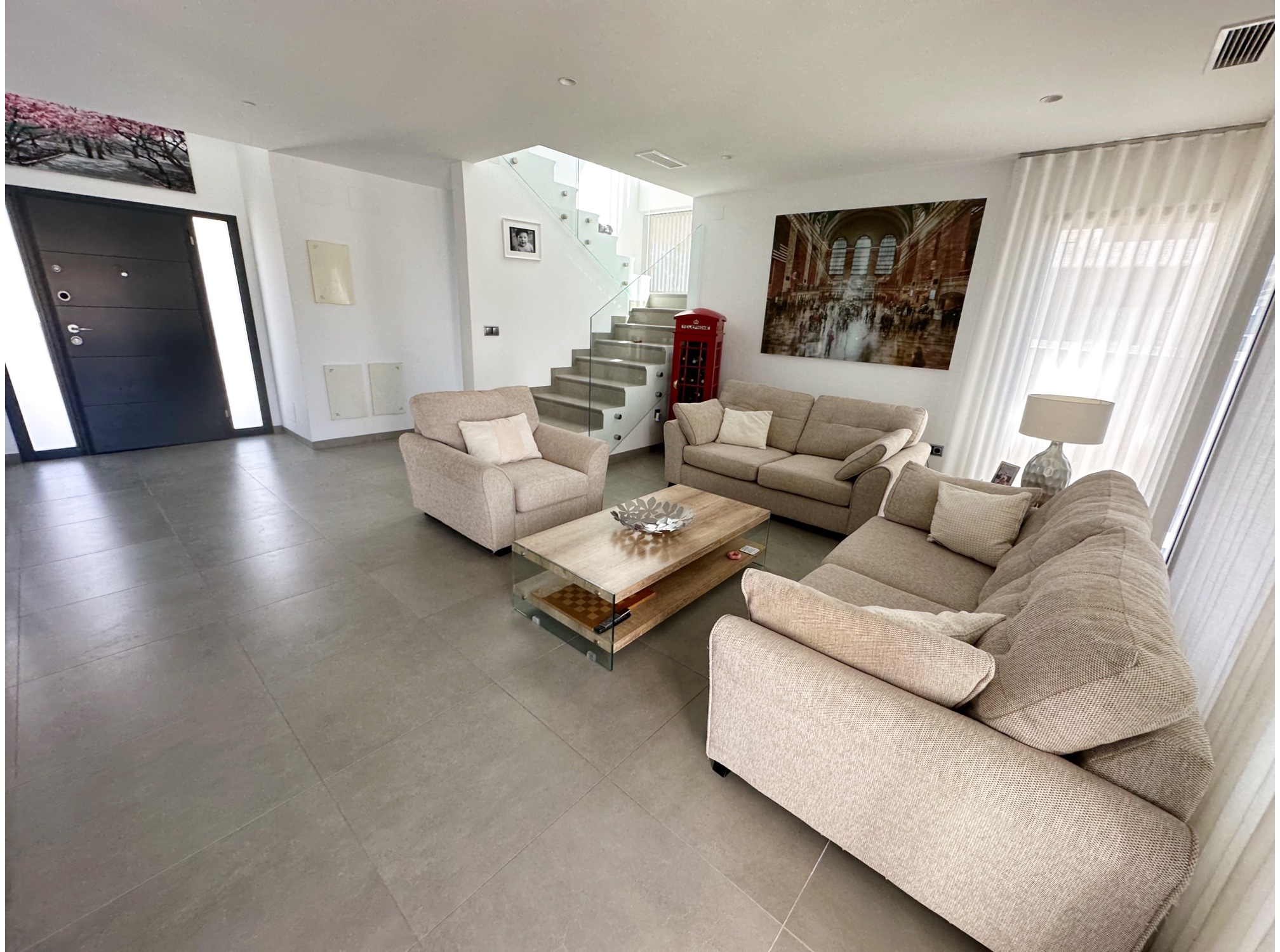 Pool area in villa for sale in Mar Menor Golf Resort