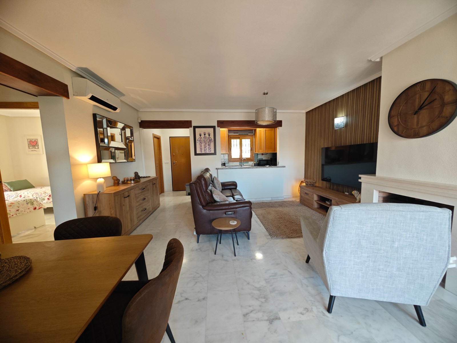 Pool area in apartment for sale in Algorfa