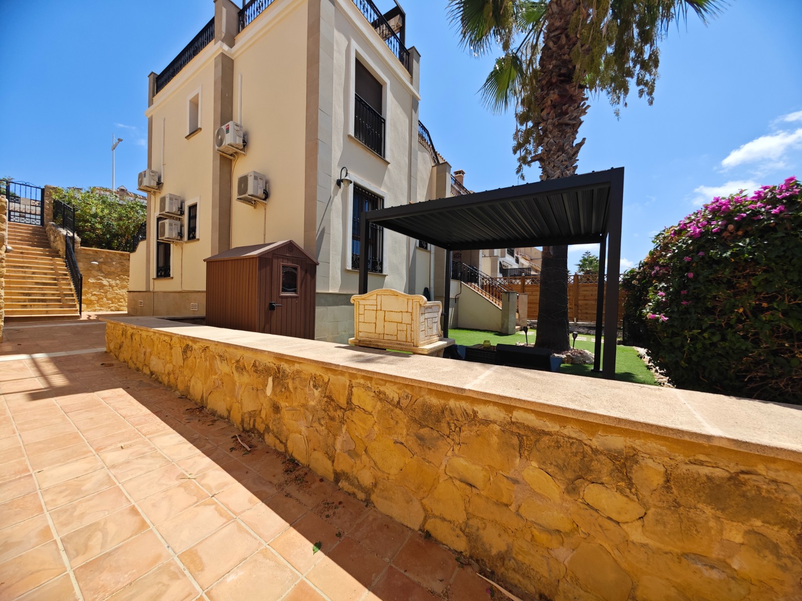 Pool area in apartment for sale in Algorfa