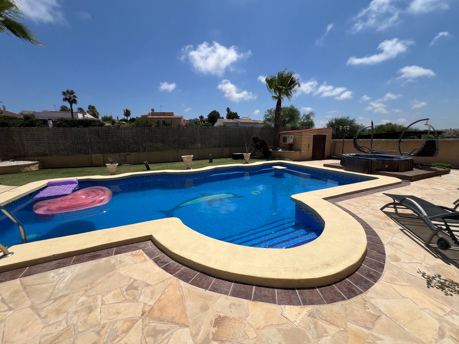 Living room in villa for sale in San Fulgencio