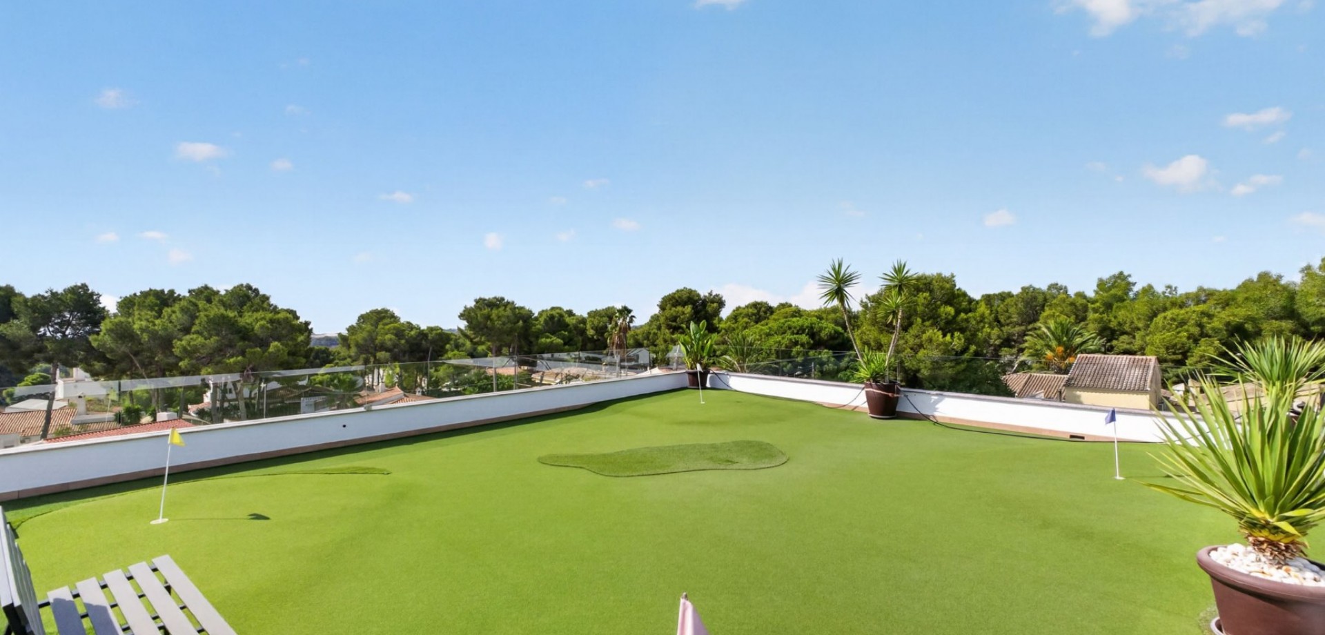 Pool area in villa for sale in Pinar de Campoverde