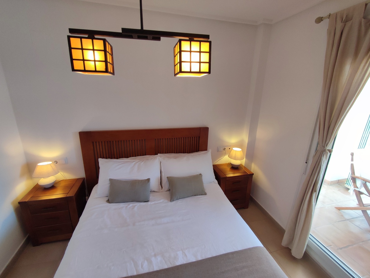 Terrace in apartment for sale in Hacienda Riquelme Golf Resort