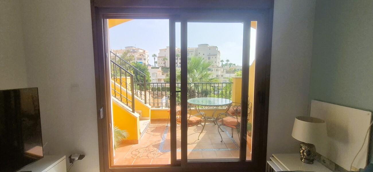 Living room in penthouse for sale in Las Ramblas Golf