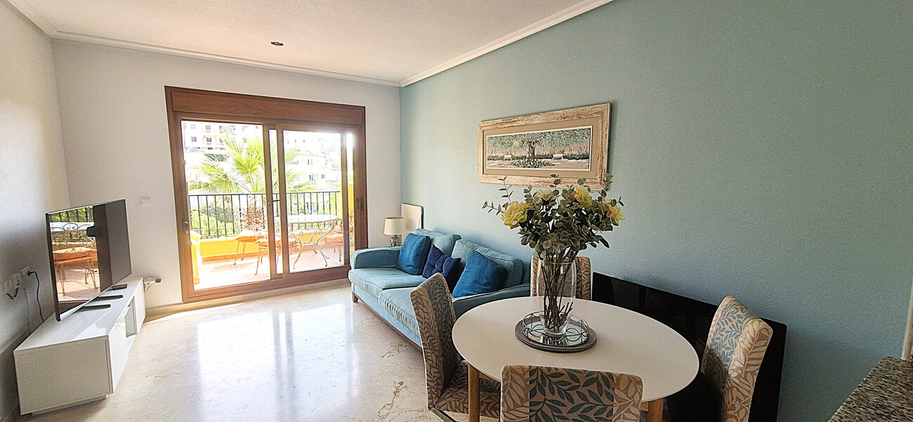 Pool area in penthouse for sale in Las Ramblas Golf