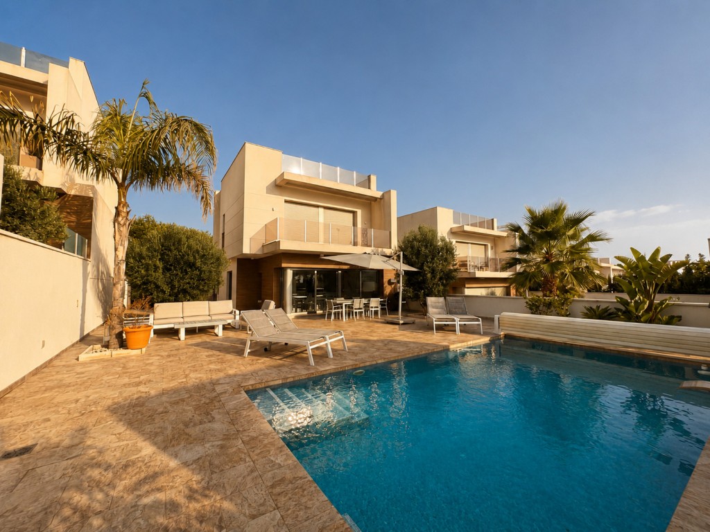Exklusive Luxusvilla mit Panoramablick und privatem Pool in San Miguel de Salinas