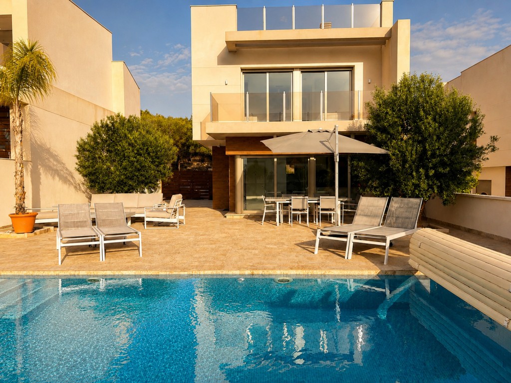 Exklusive Luxusvilla mit Panoramablick und privatem Pool in San Miguel de Salinas