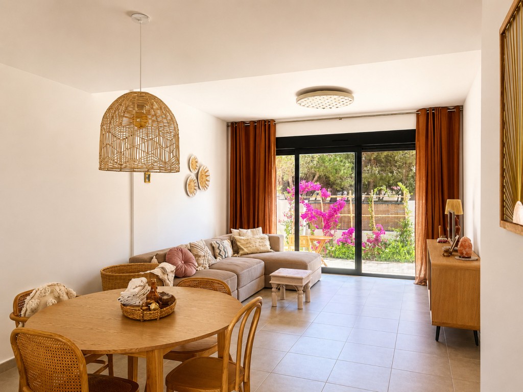 Exkluzivní jednopodlažní apartmán v Ibiza stylu – blízko pláže v Santiago de la Ribera