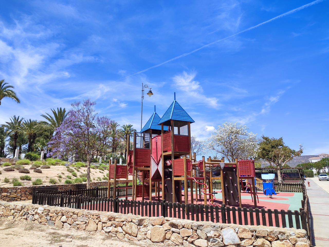 Garden in apartment for sale in Hacienda Riquelme Golf Resort