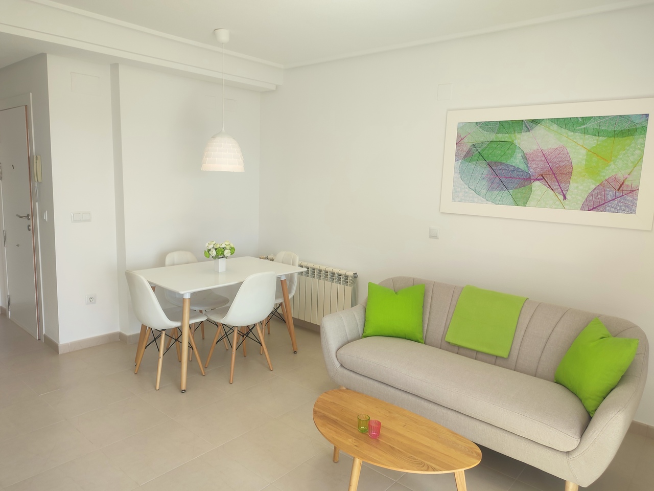 Garden in apartment for sale in Hacienda Riquelme Golf Resort