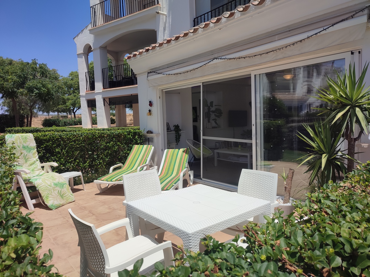 Living room in apartment for sale in Hacienda Riquelme Golf Resort