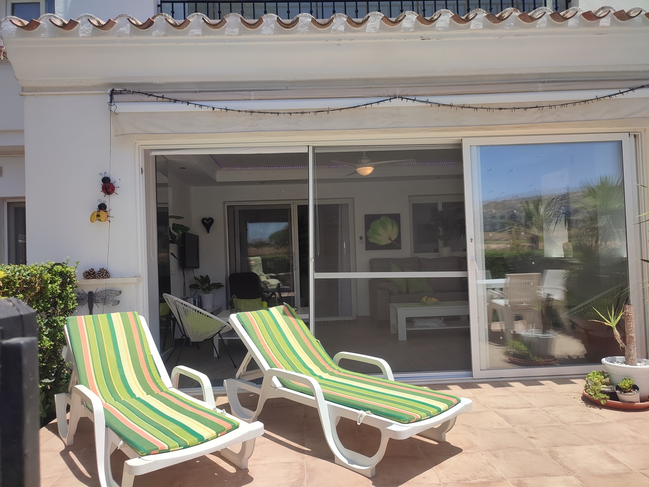 Master bedroom in apartment for sale in Hacienda Riquelme Golf Resort