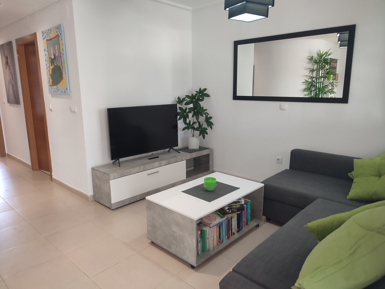 Garden in apartment for sale in Hacienda Riquelme Golf Resort