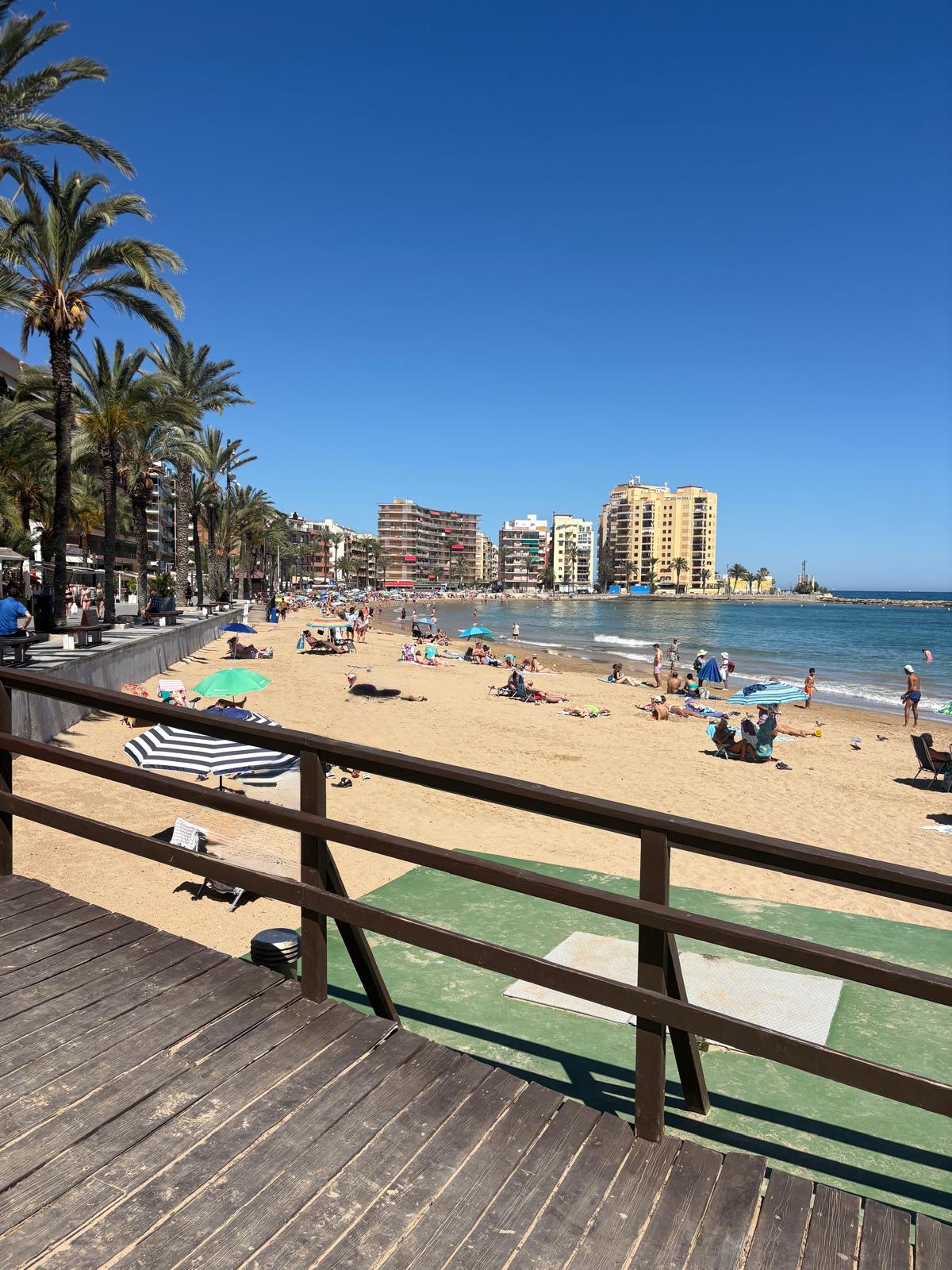 Garden in apartment for sale in Torrevieja