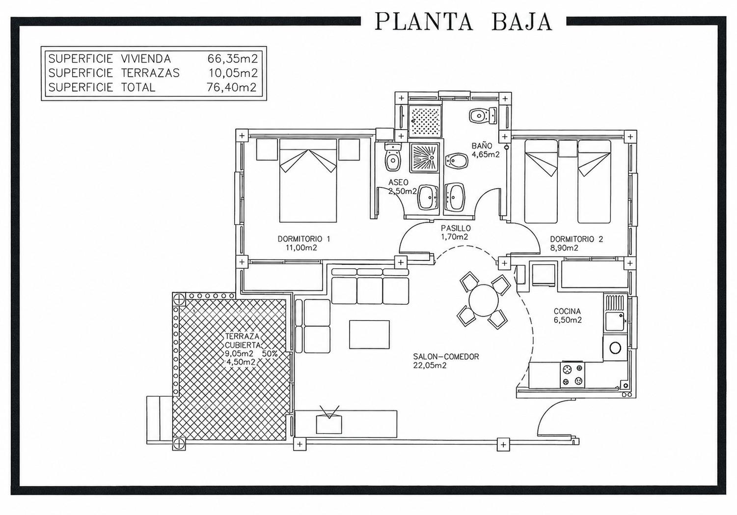 Dining area in apartment for sale in Orihuela Costa