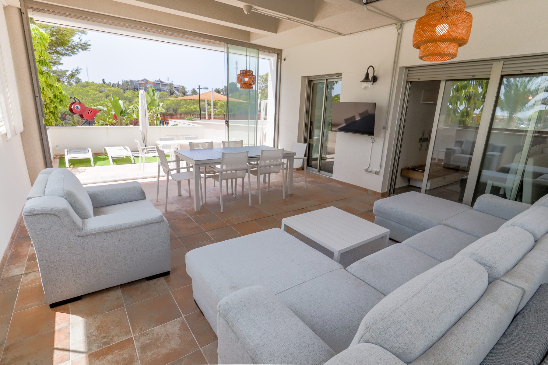 Living room in apartment for sale in Los Dolses