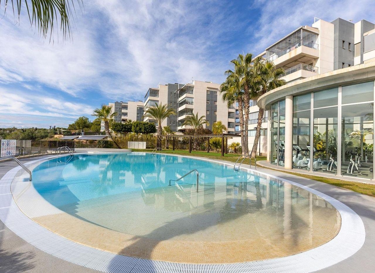 Pool area in apartment for sale in Los Dolses
