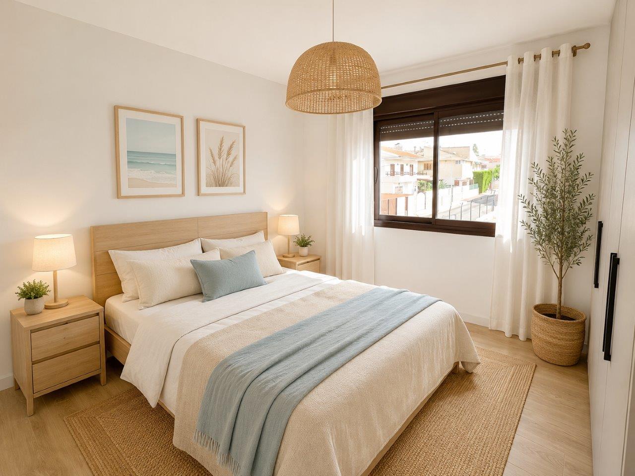 Pool area in villa for sale in Santiago de la Ribera