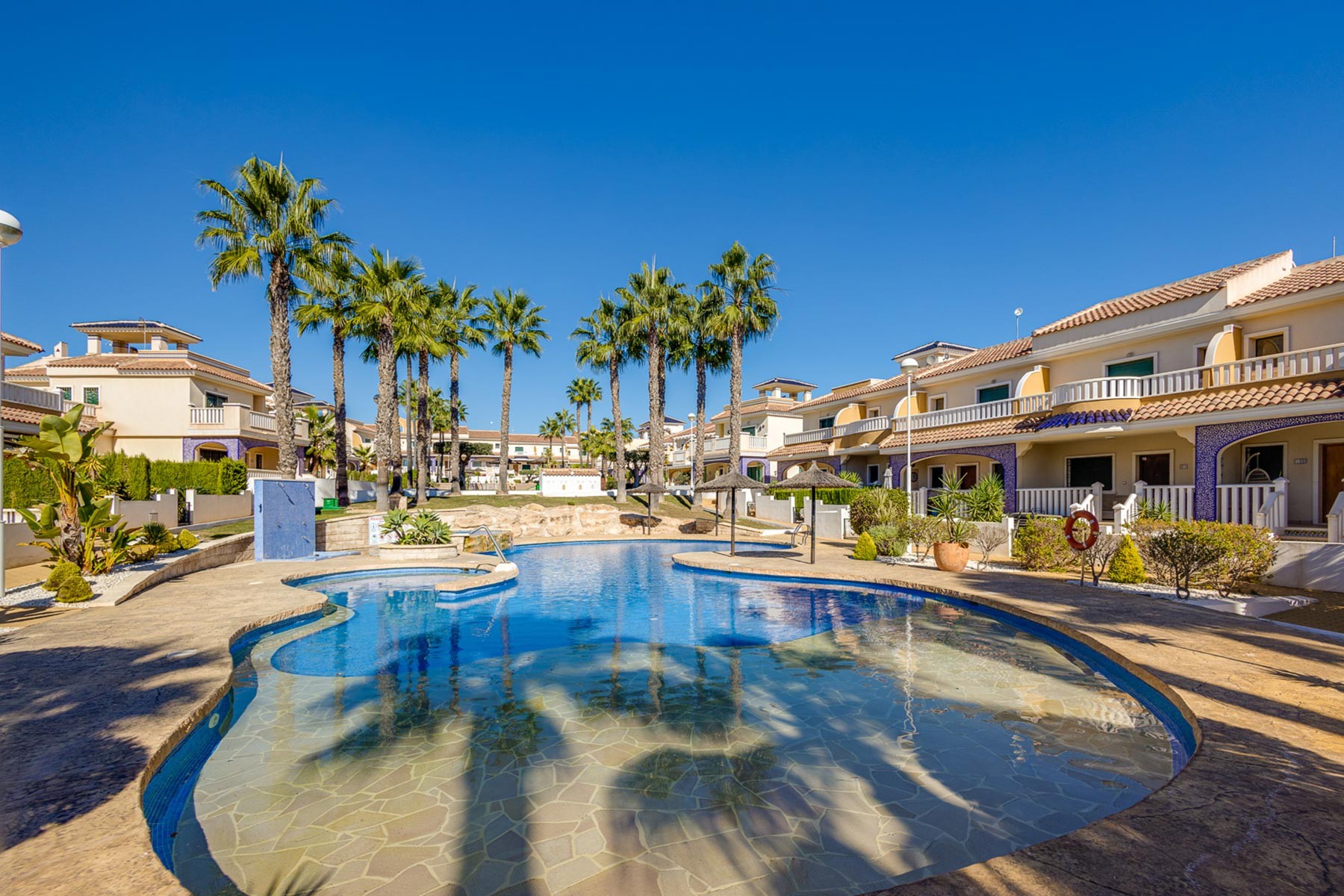 Pool area in apartment for sale in Ciudad Quesada