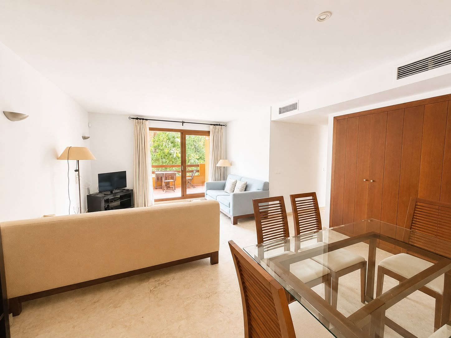 Terrace in apartment for sale in Punta Prima