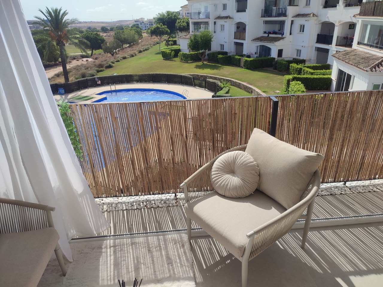Living room in apartment for sale in Hacienda Riquelme Golf Resort