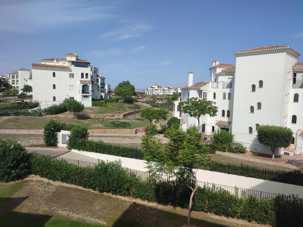 Terrace in apartment for sale in Hacienda Riquelme Golf Resort