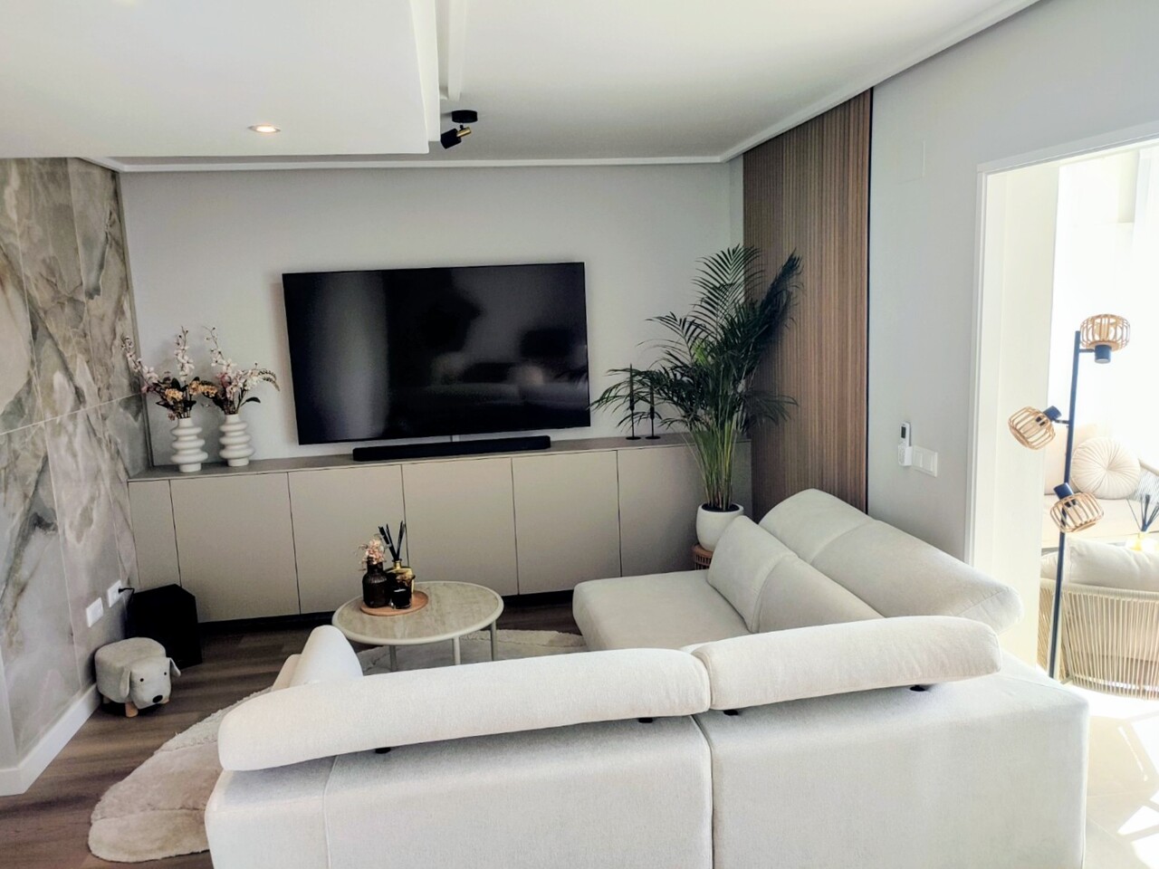 Terrace in apartment for sale in Hacienda Riquelme Golf Resort