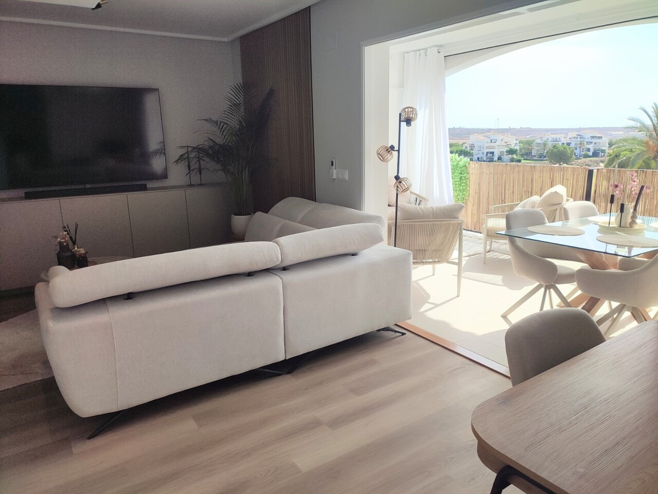 Pool area in apartment for sale in Hacienda Riquelme Golf Resort