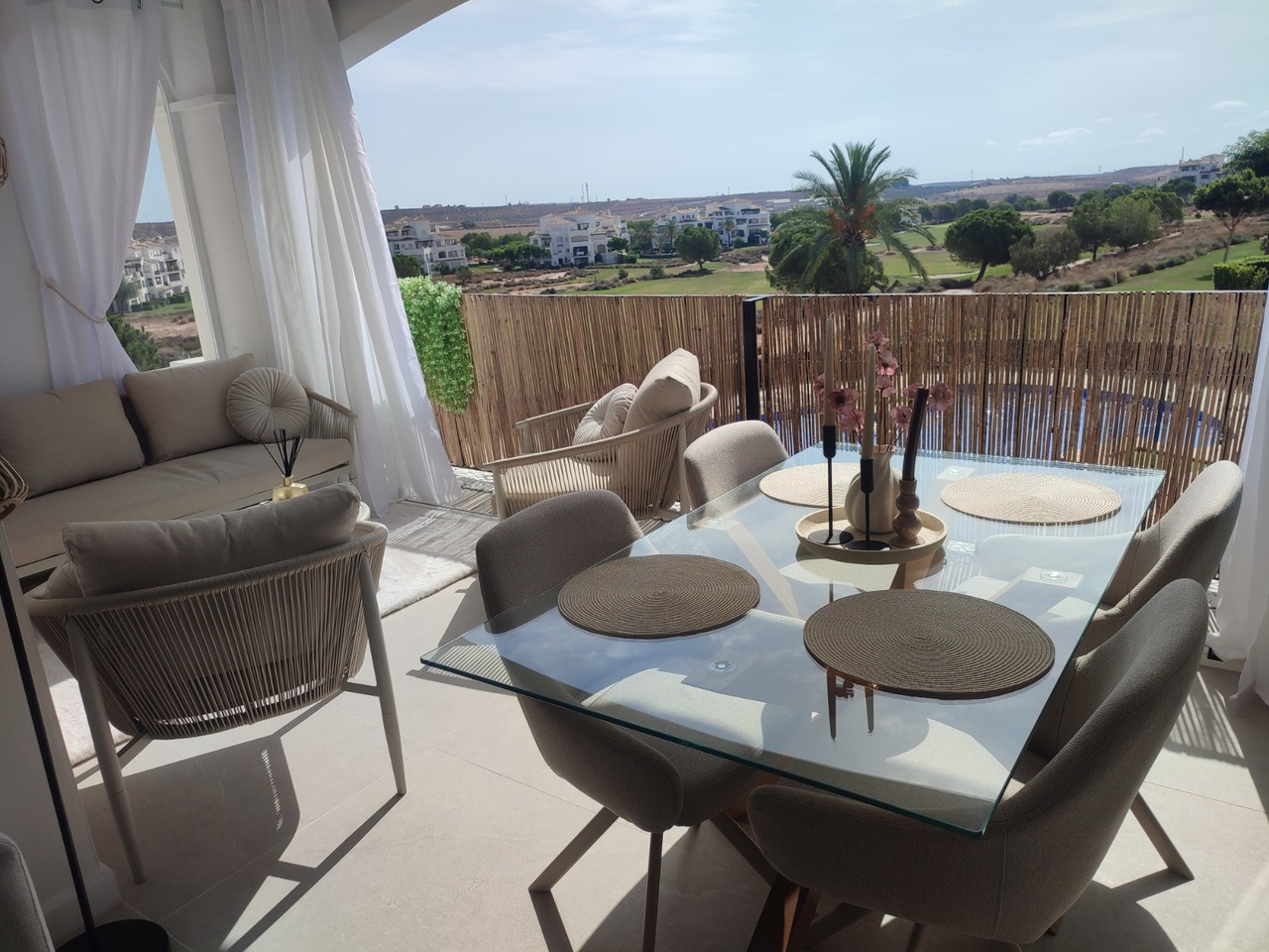 Dining area in apartment for sale in Hacienda Riquelme Golf Resort