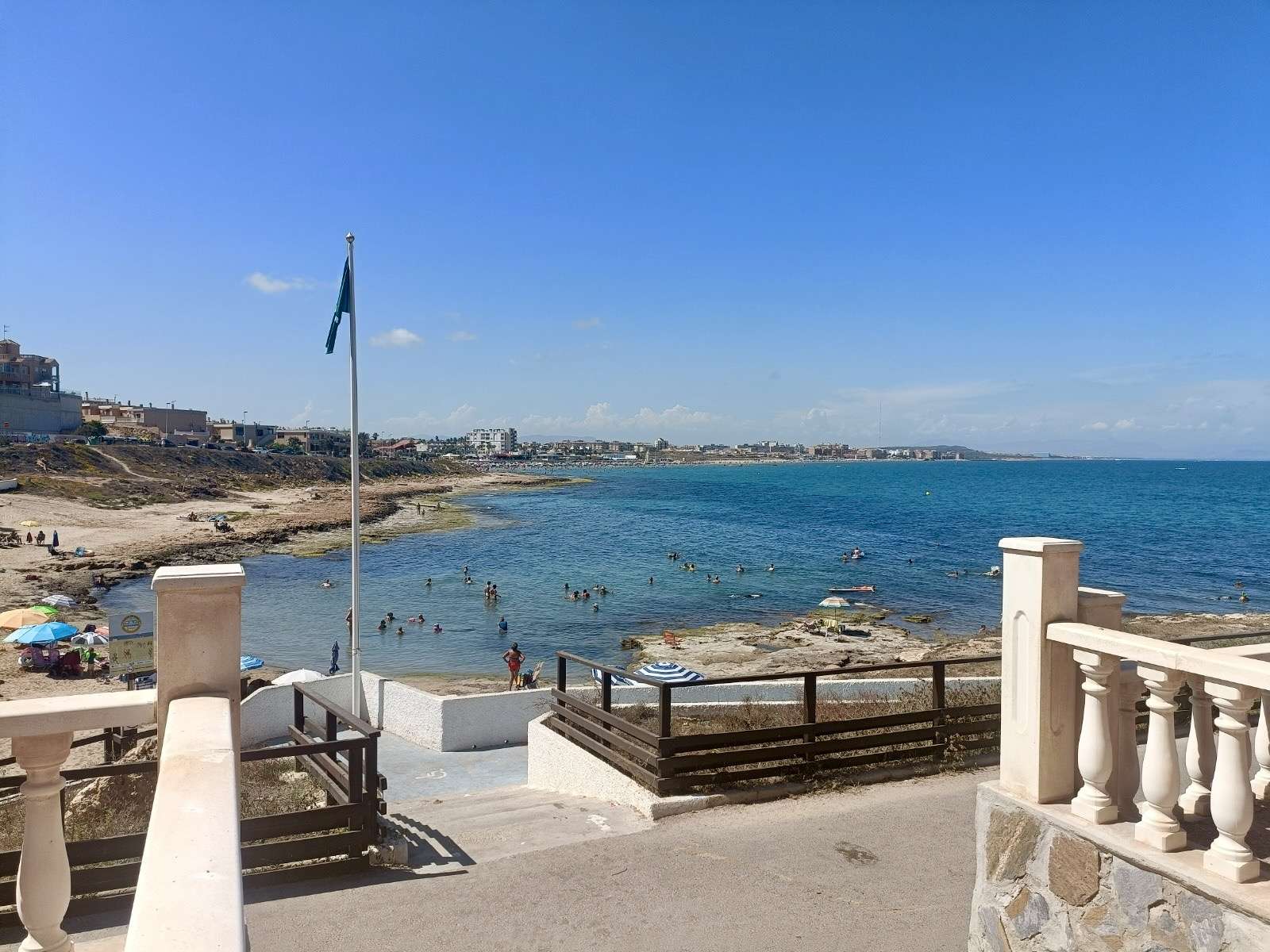 Pool area in apartment for sale in Torrevieja