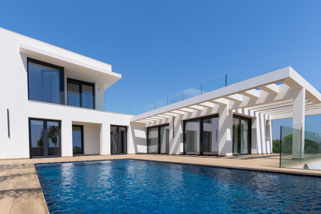 Exterior view in villa for sale in Moraira