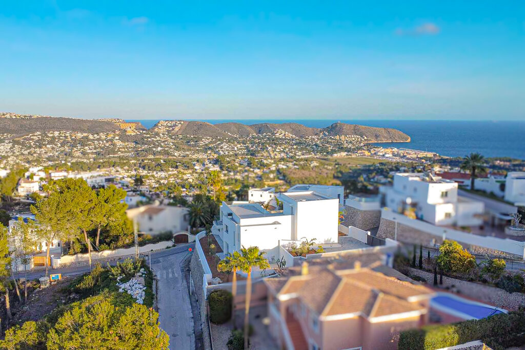 Exterior view in villa for sale in Moraira