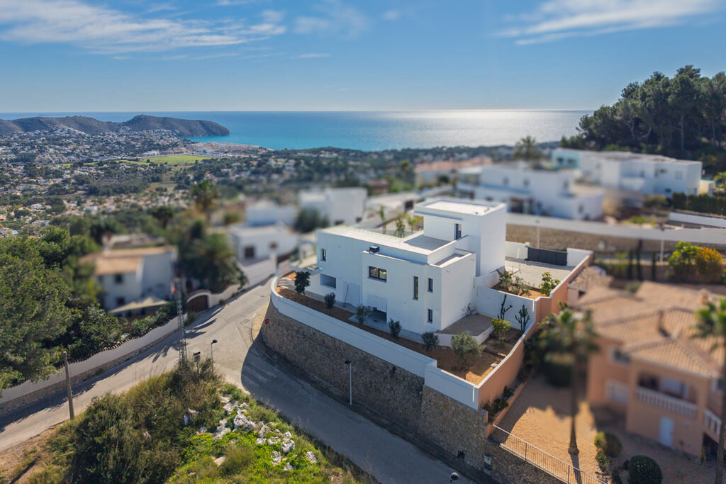 Living room in villa for sale in Moraira