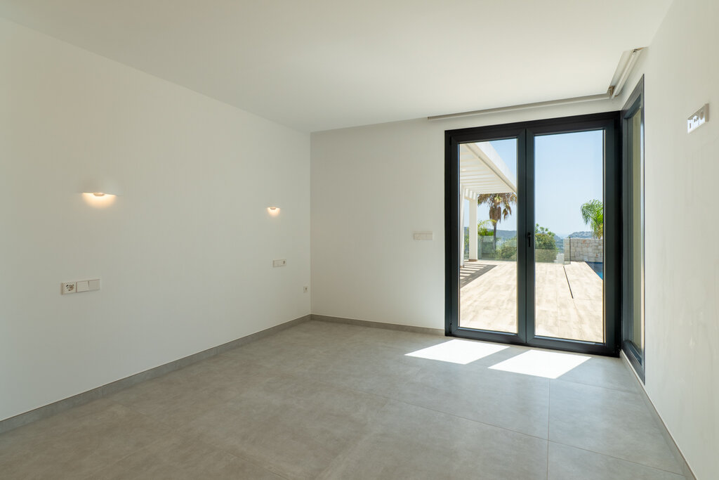 Pool area in villa for sale in Moraira