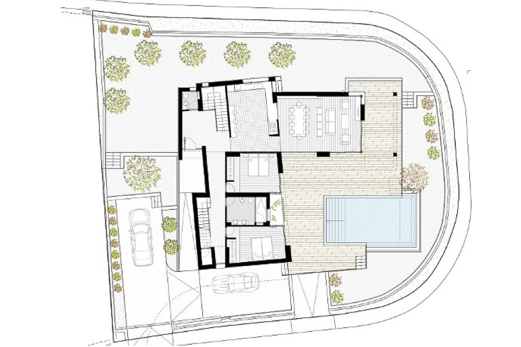 Luxury New-Build Villa with 360° Panoramic Views for Sale &10; &10; Located in a peaceful and exclusive residential area, this stunning newly built villa perfectly combines luxury, contemporary architecture, and a desirable south-facing orientation