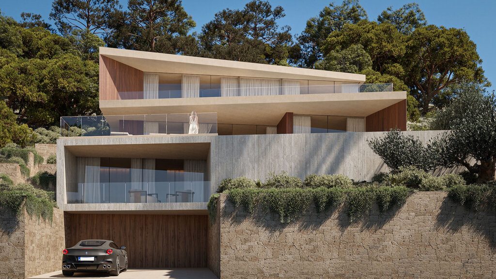 Exterior view in villa for sale in Benissa