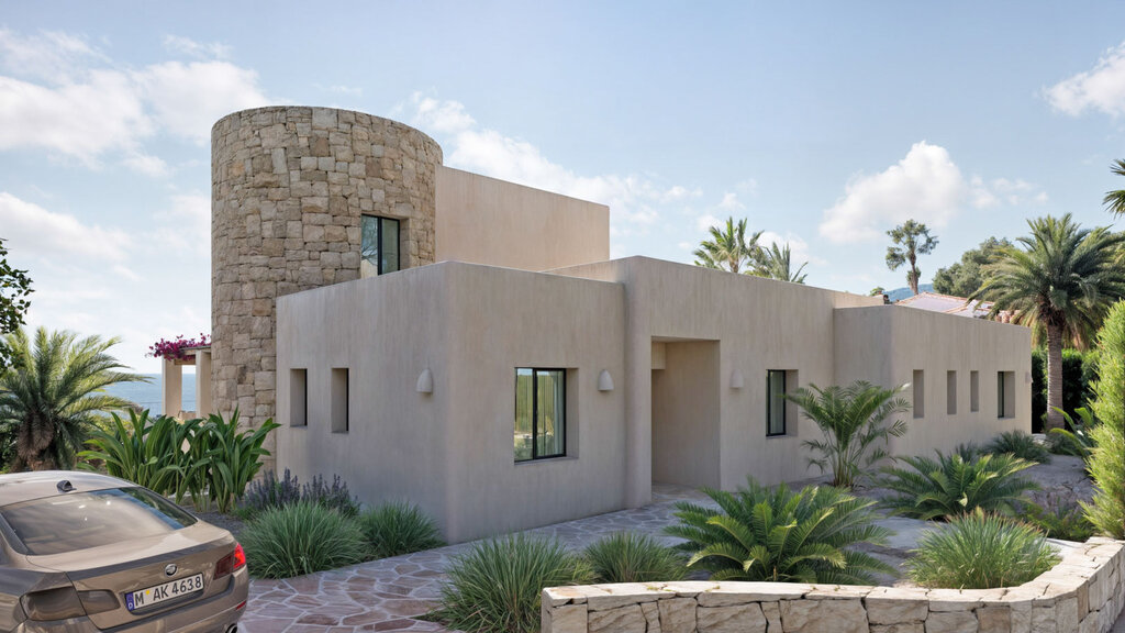 Living room in villa for sale in Moraira