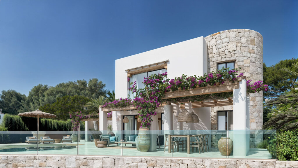 Bathroom in villa for sale in Moraira