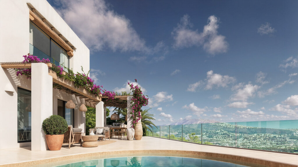 Terrace in villa for sale in Moraira