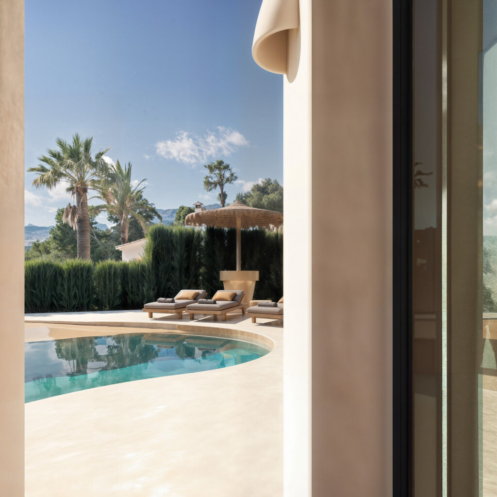 Garden in villa for sale in Moraira